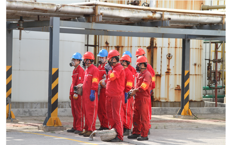 公司二分厂落实全员岗位安全责任制演习